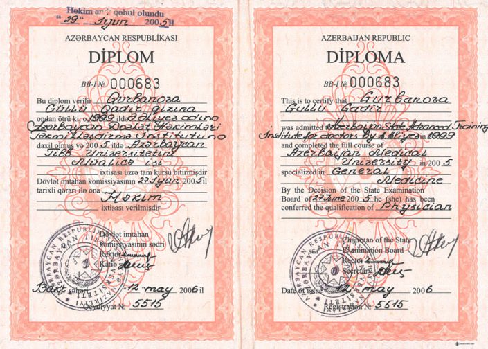 Tibbi Təhsil Diplomu
